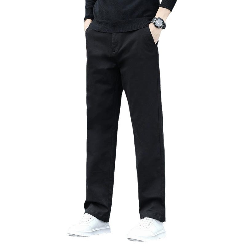 Foreign trade casual pants men's autumn and winter trendy brand loose straight trousers spring and autumn new business khaki pants men - Image 5