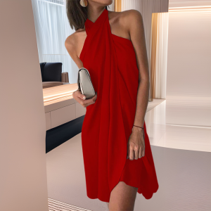 Women's Halter-Neck Beach Dress