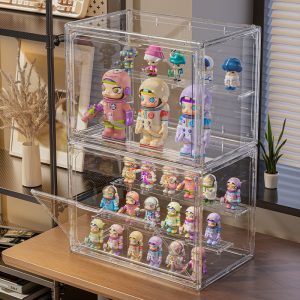 Blind box display box, transparent acrylic display box, blind box display rack, figurine display cabinet, doll blind box storage box