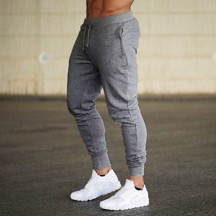 Slim Fit Sports Pants Men European and American Running Fitness Football Slim Fit Casual Pants Drawstring Tight Training Pants Men - Image 9