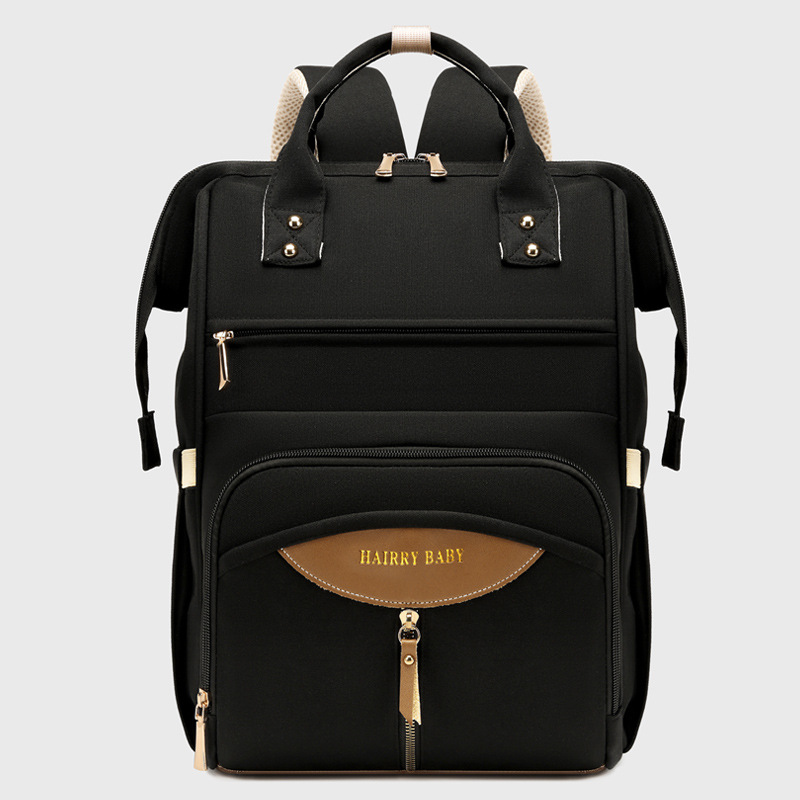 Mommy bag large size new style fashionable portable mother and baby bag main bag upper and lower layered detachable bottle bag mommy bag - Image 7