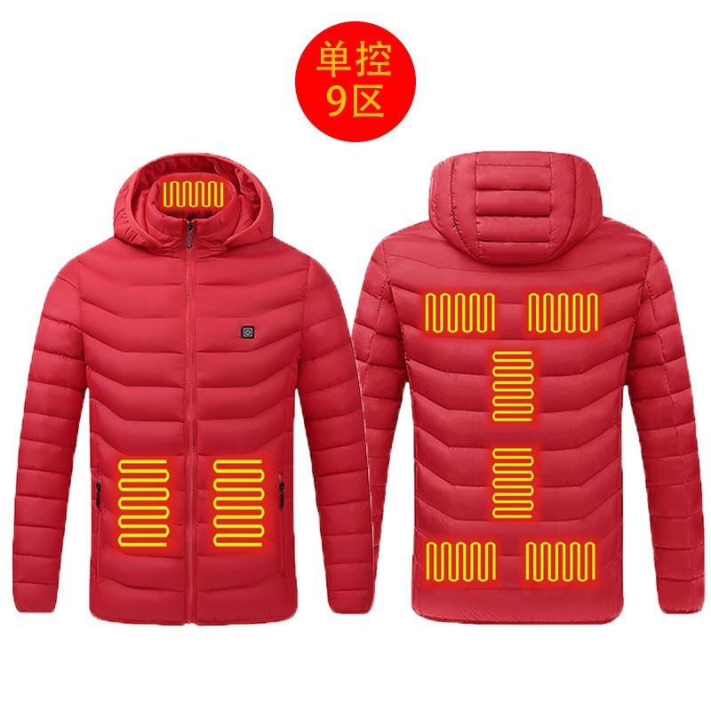 New hot-selling cross-border winter heating cotton clothes, smart constant temperature cold-proof electric heating clothes, USB heating cotton clothes - Image 16