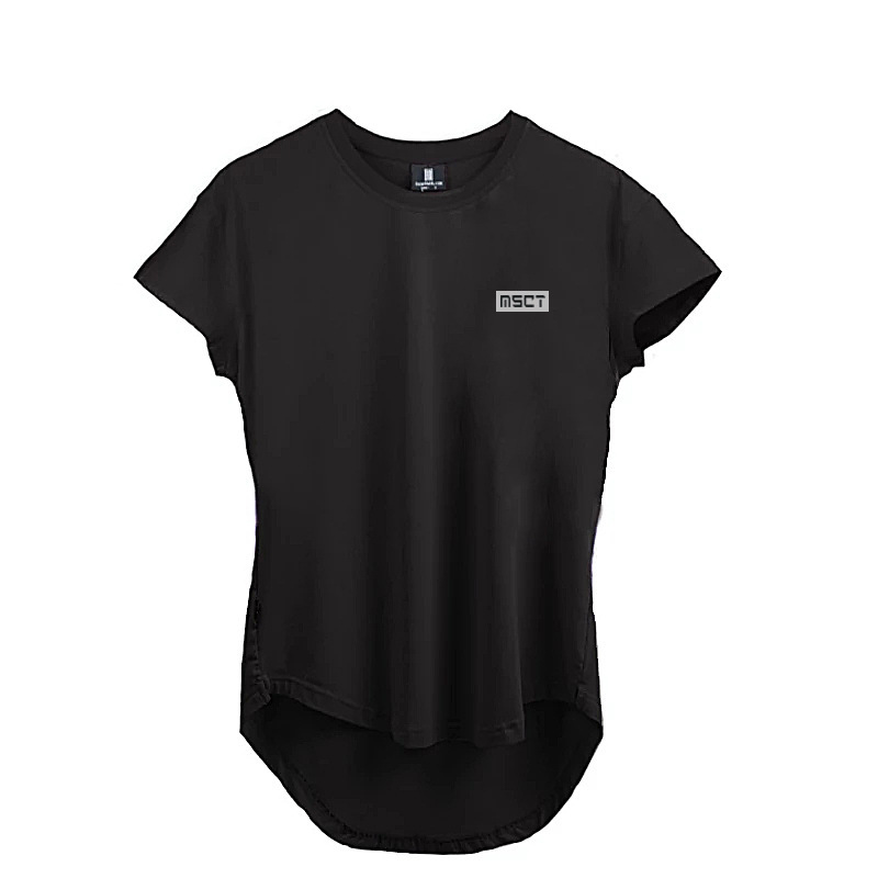 2021 Muscle Brothers new moisture wicking light board cross-border T-shirt short-sleeved pure cotton stretch sports and leisure top - Image 6