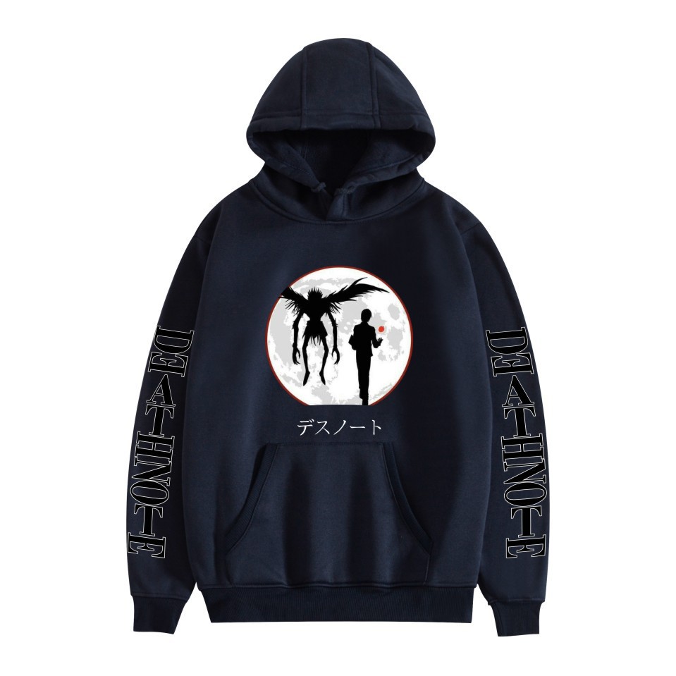 Death Note Hoodie Sweatshirt Pocket Velvet Loose Sweatshirt Winter fo man and women - Image 7