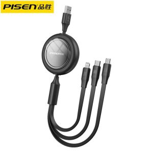 Retractable 3-in-1 Charging Cable