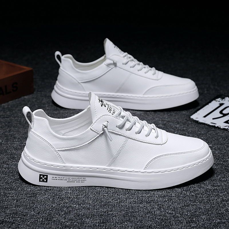 2023 new spring breathable non-slip beanie shoes for young men, casual leather shoes, lazy British fashion social guys - Image 3