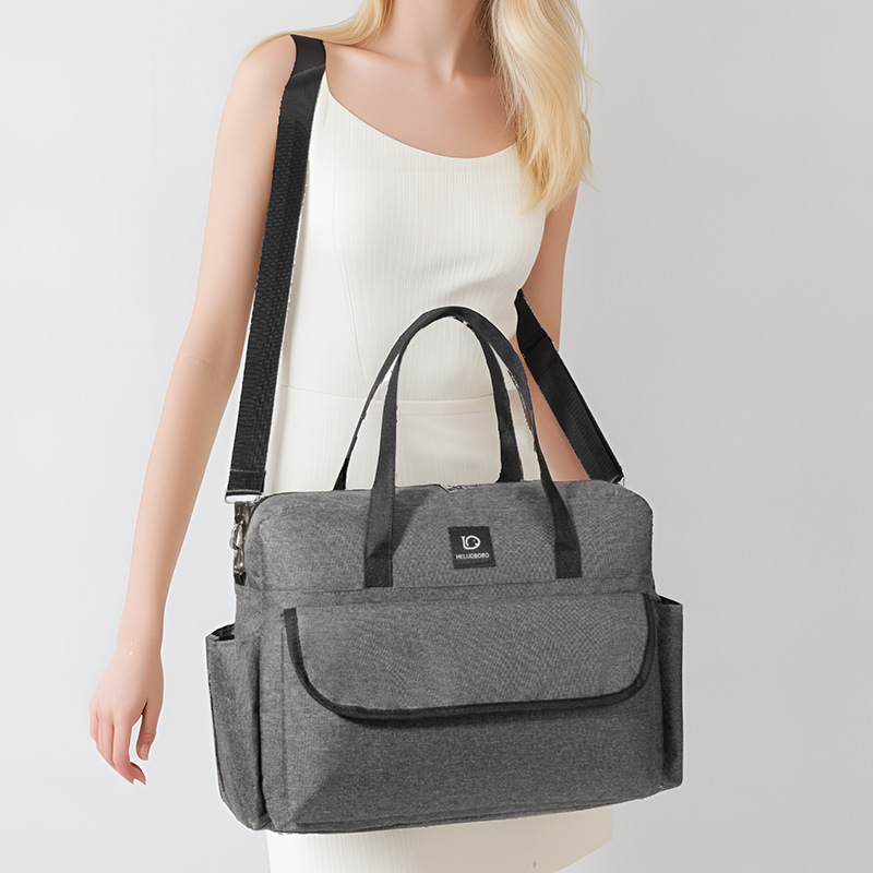Mommy bag Oxford cloth new European and American style large capacity mother and baby bag for traveling hand-held crossbody fashionable mommy bag - Image 3