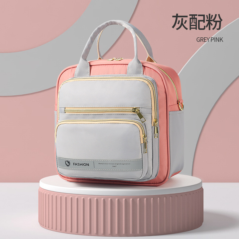 Mommy bag high quality fashion multifunctional large capacity mother and baby bag for traveling can be cross-body double back mommy bag - Image 4