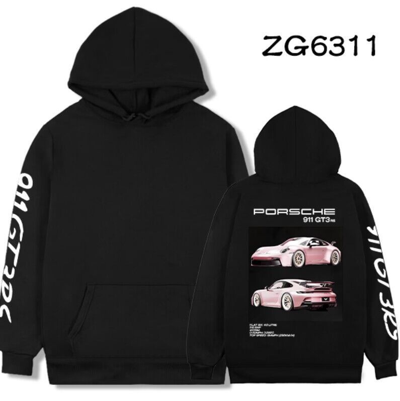 StreetcarHoodiePrintsMen Car Print Trendy Hoodie Loose Casual Versatile Hoodie - Image 50