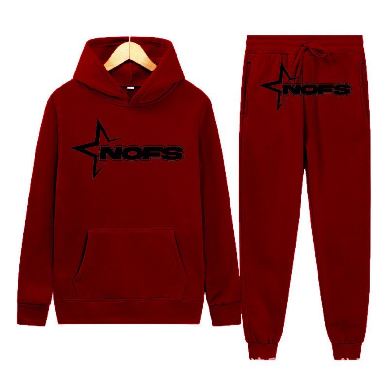 2024 Y2K new NOES hoodie set sweatshirt two-piece gothic punk rock clothing streetwear - Image 23