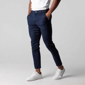 Four Seasons Foreign Trade New Men's Casual Pants Foreign Trade Breathable Men's Wear Japanese Youth Business All-match Cotton Trousers Wholesale