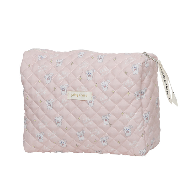 ttbebe / spring and autumn new cute and gentle ins large-capacity quilted storage bag cosmetic bag liner bag female - Image 5
