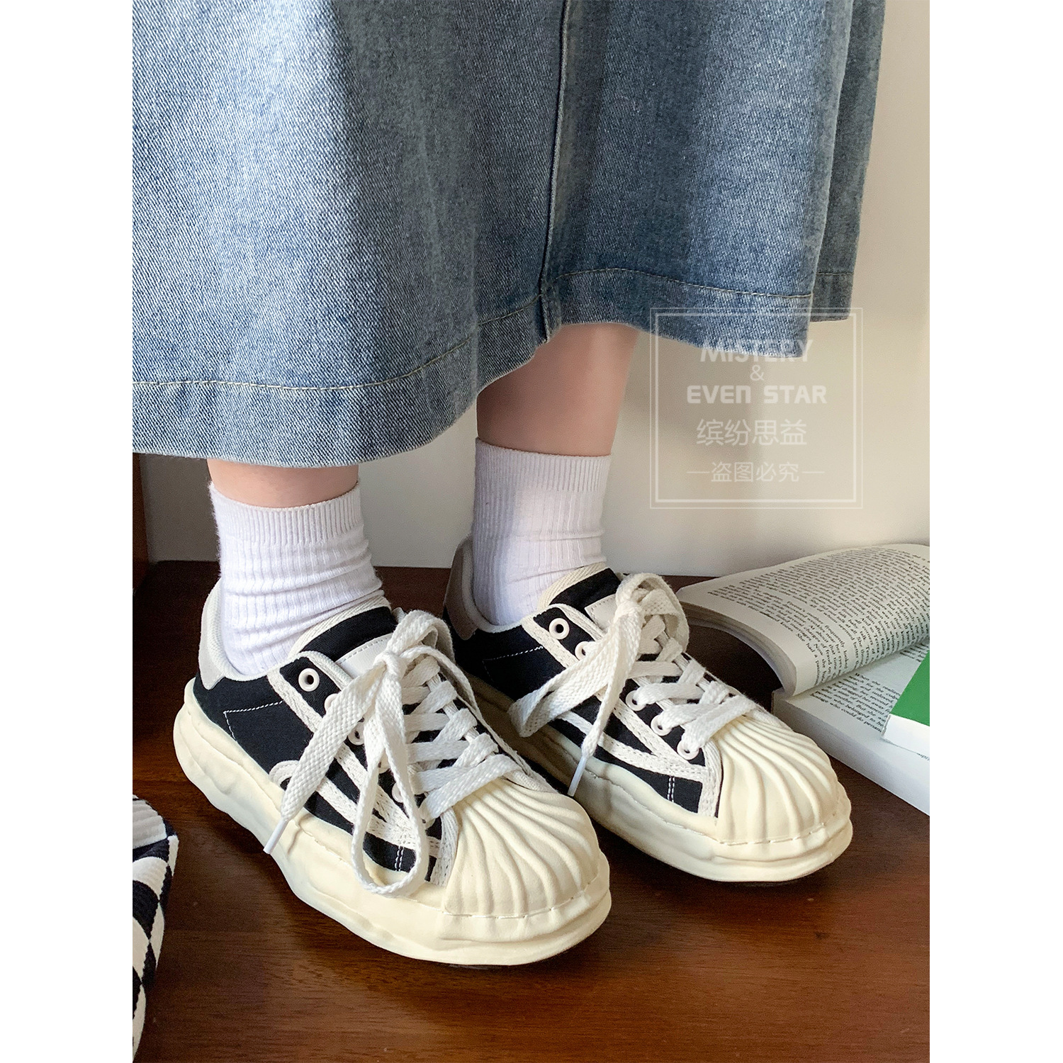 Women's Shell-Toe Canvas Sneakers - Image 5