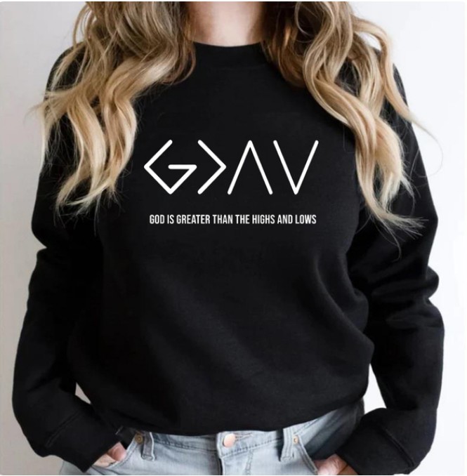 Cross-border foreign trade independent station women's fleece round neck sweater plain color slogan printed long-sleeved T-shirt top - Image 6