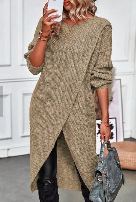 Women's knitted long dress/coat (in stock) - Image 9
