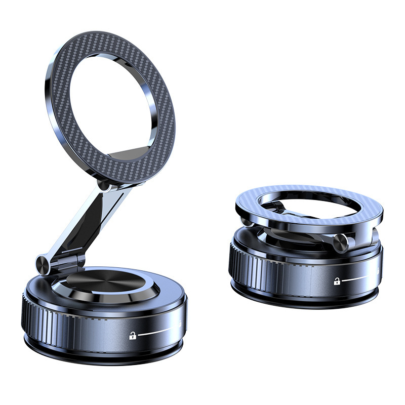 Factory direct sales of vacuum adsorption car magnetic phone holder, rotatable and foldable center console car navigation holder. - Image 5