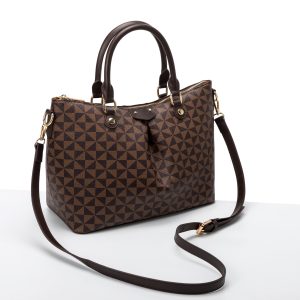 2023 spring new large-capacity handbag women's retro printing tote bag mother bag commuter bag shoulder Messenger