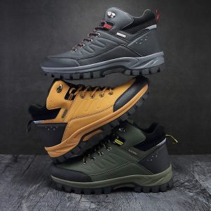 2024 Cross-border Amazon Foreign Trade AliExpress Winter Independent Station Pinduoduo Outdoor Hiking Shoes High Top Single Shoes Men's