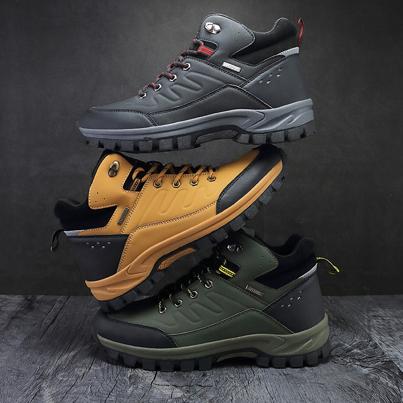 2024 Cross-border Amazon Foreign Trade AliExpress Winter Independent Station Pinduoduo Outdoor Hiking Shoes High Top Single Shoes Men's