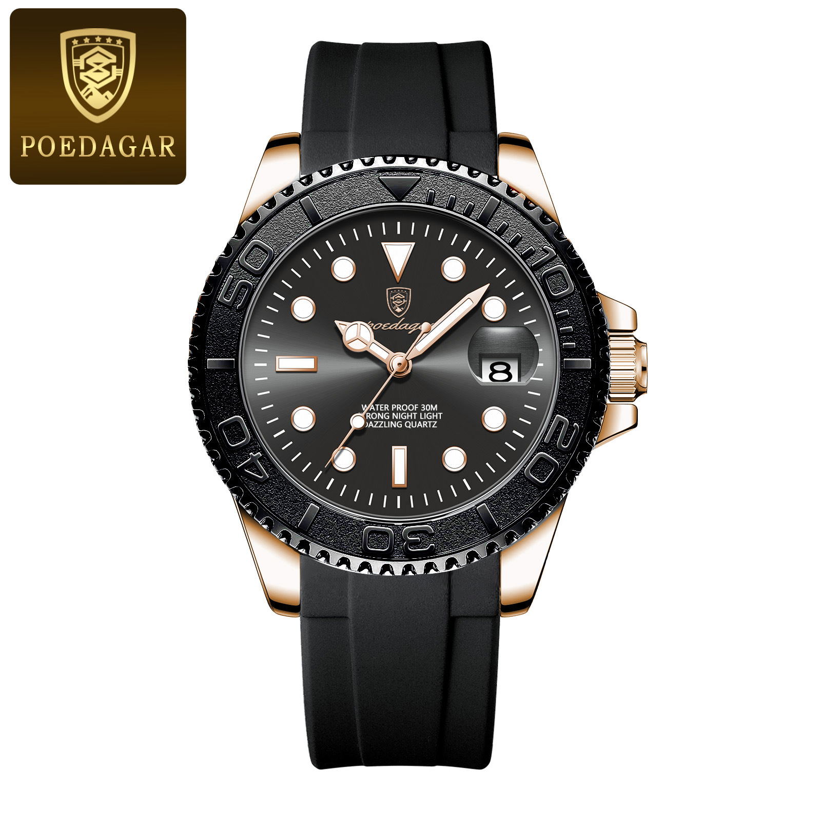 Swiss brand men's watch, waterproof, luminous, stylish new quartz wristwatch, live stream, export hot-selling item, dropshipping available. - Image 11