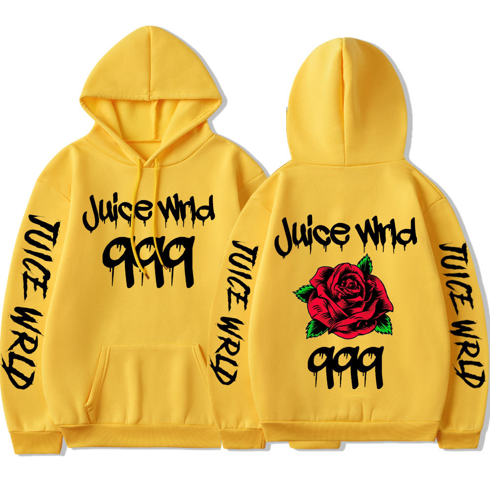 Cross-border source of supply AliExpress best selling dark style rose European size street trend hoodie sweatshirt for men - Image 13
