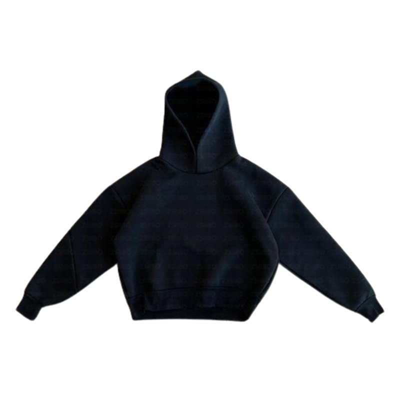 2024 European and American cross-border casual simple couple fashion hoodie sweatshirt solid color loose sweatshirt sweatpants wholesale - Image 5