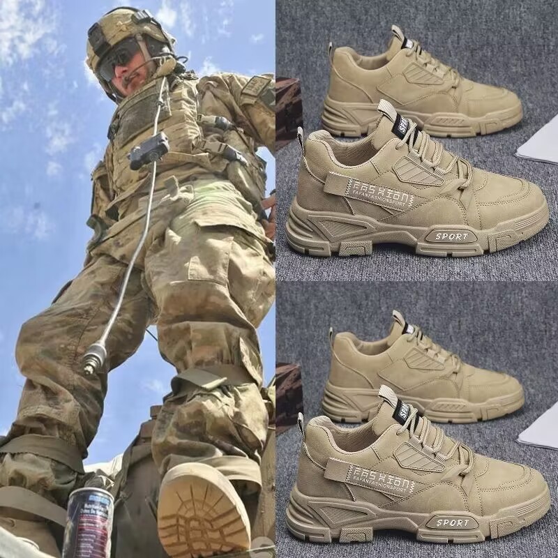 Work shoes men's spring 2024 new men's shoes non-slip wear-resistant work shoes men's construction site casual shoes sports shoes - Image 4