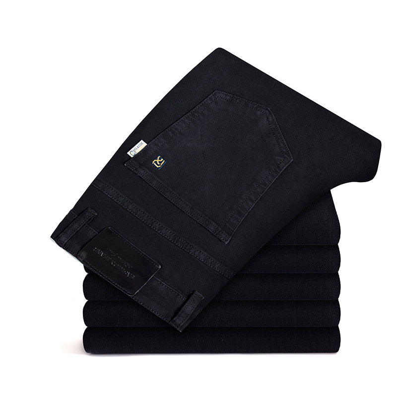 2023 Spring Straight Jeans Men's Mid-Rise Quality Comfortable Pants Men's Elastic Loose All-match Pants Men - Image 11
