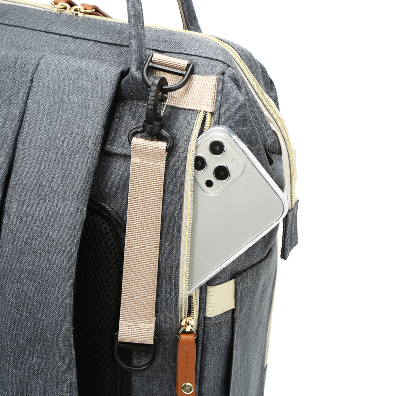 Large-capacity diaper bag, multi-functional portable baby storage backpack, multi-compartment maternity bag, new autumn style. - Image 4
