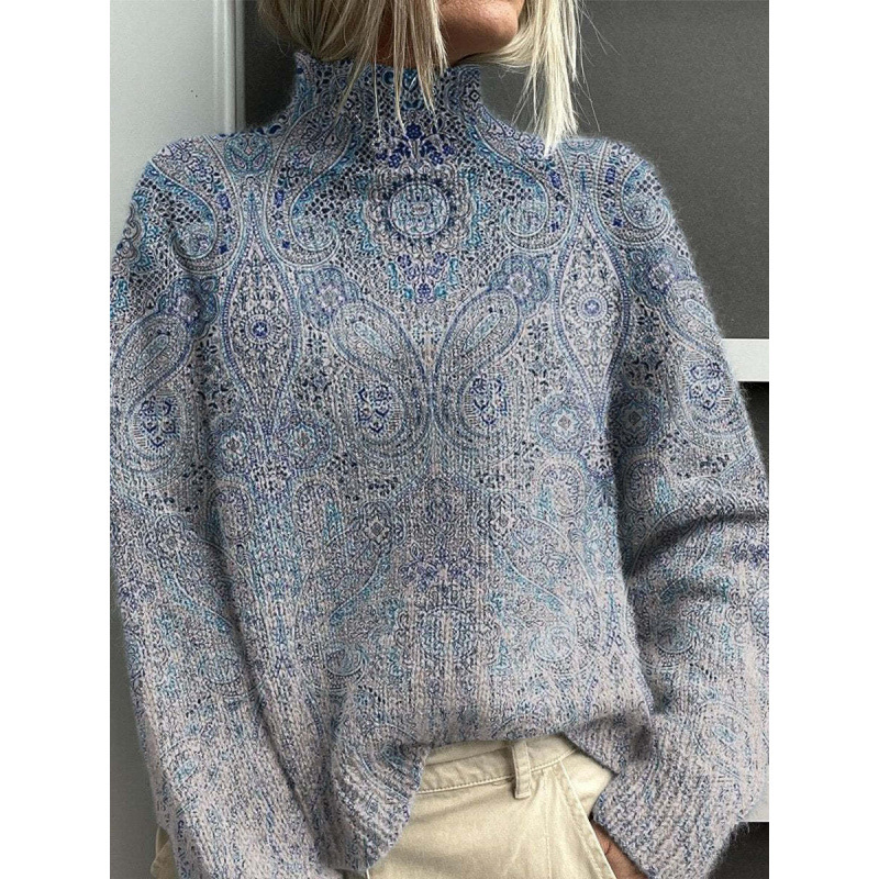 New Christmas Abstract Print Casual Cape Cardigan Sweater for Foreign Trade and Cross-Border - Image 8