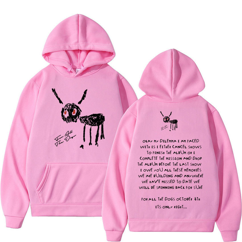 2024 New Rapper Drake for All The Dogs Letter Hoodie Men's Hi - Image 8