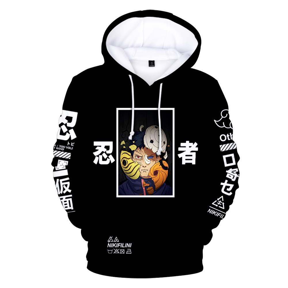 3D digital Naruto character double-layered hooded sweatshirt for men - Image 15