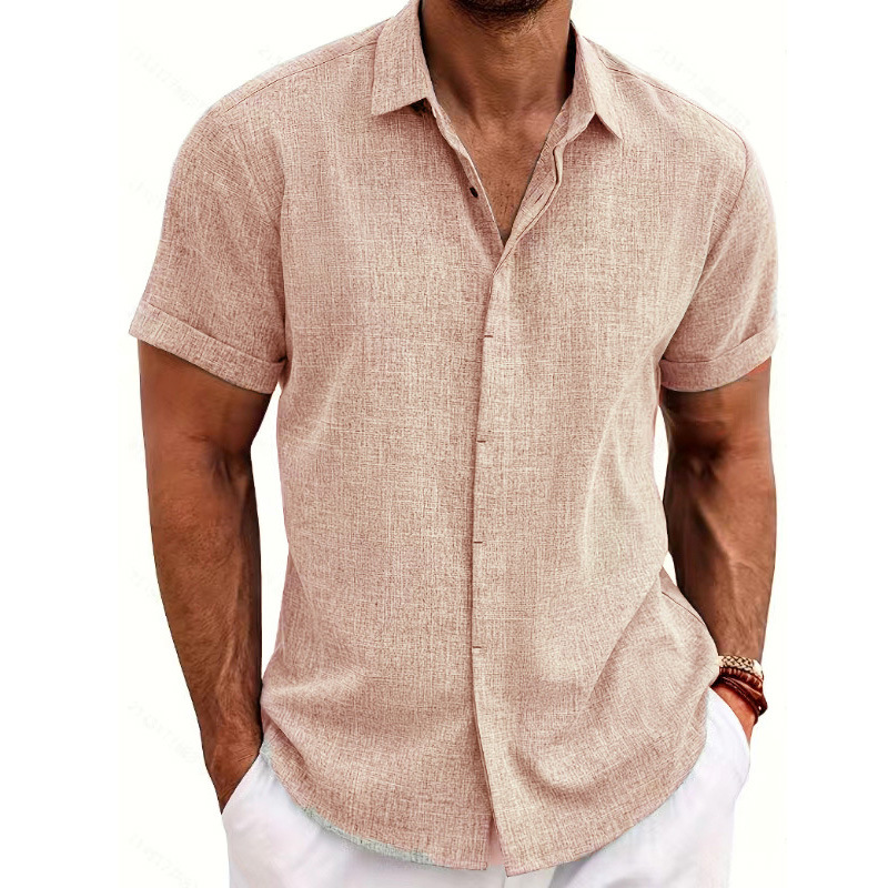 Short-Sleeved Button-Front Shirt - Image 14
