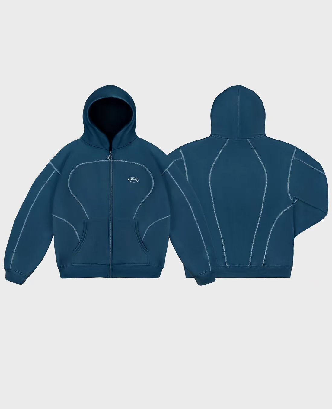 European and American new windbreaker Y2K letter trendy brand printing casual street men and women sports style sweatshirt suit new arrival - Image 9