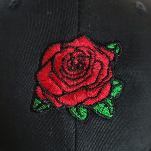 European and American hot selling rose embroidered baseball cap peaked cap sun hat outdoor sports hat sun protection hat