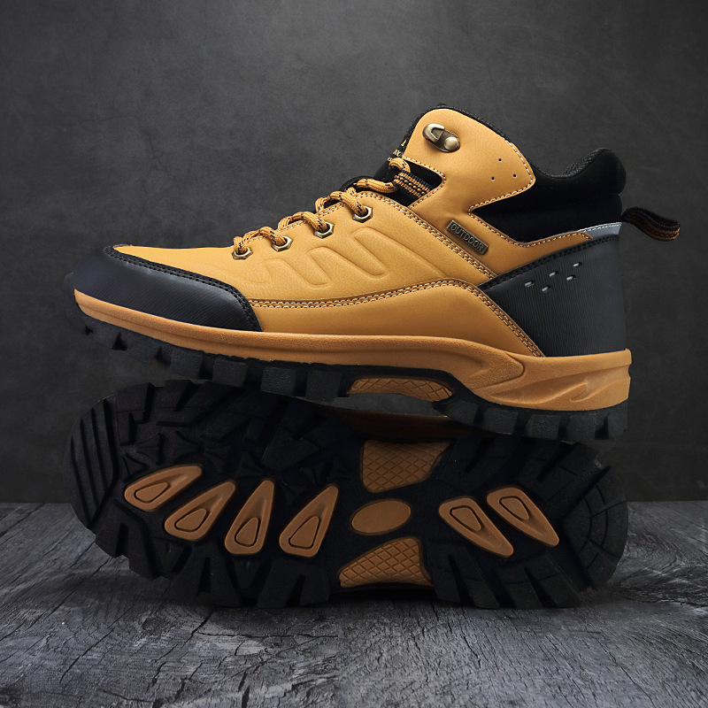 2024 Cross-border Amazon Foreign Trade AliExpress Winter Independent Station Pinduoduo Outdoor Hiking Shoes High Top Single Shoes Men's - Image 3