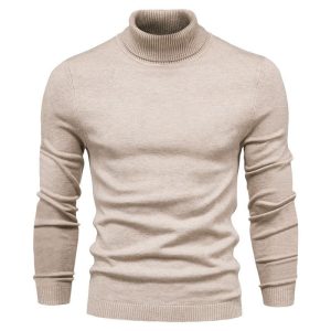 Plain Turtleneck Sweater