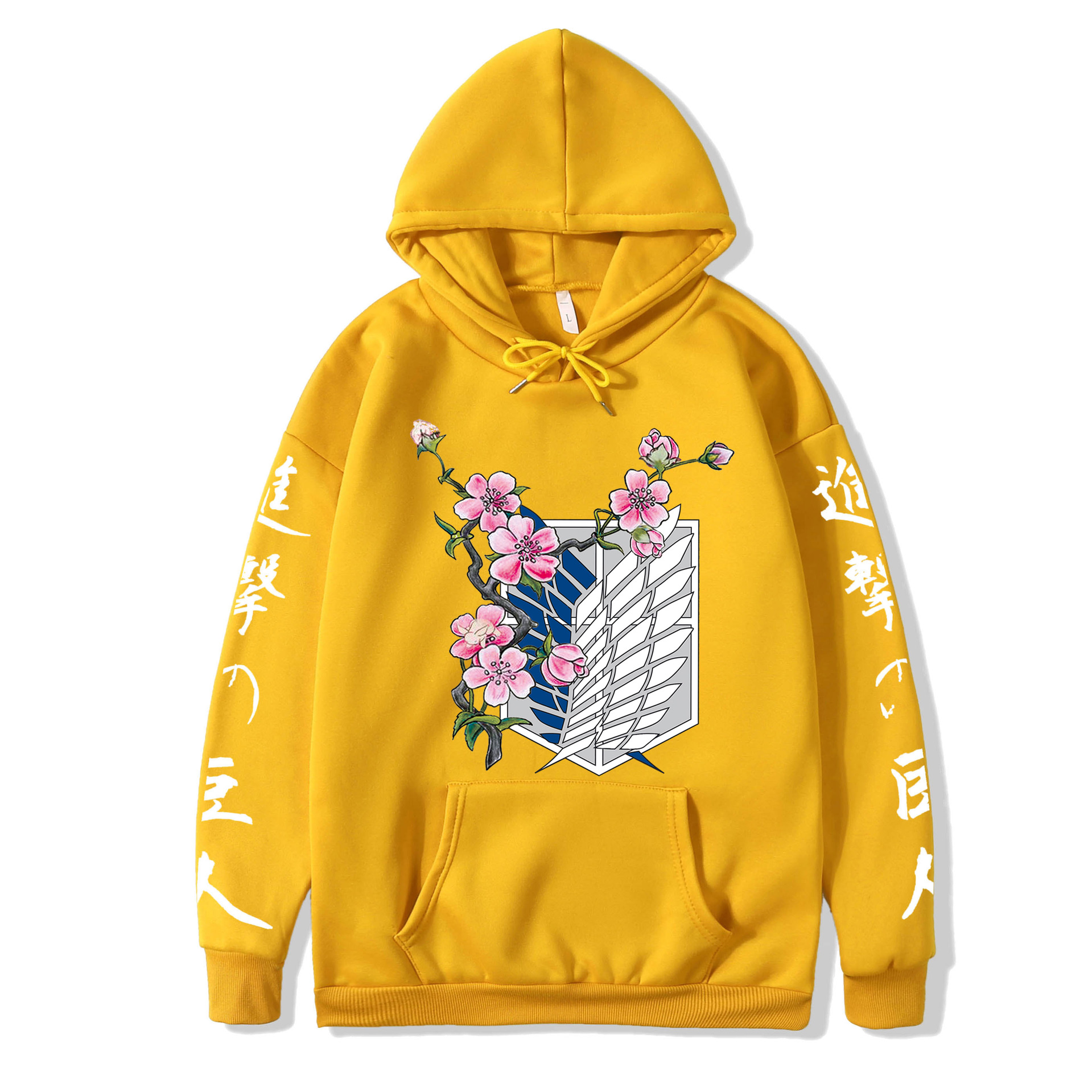 2021 couples wear autumn and winter new popular anime attack giant series illustration loose casual hooded sweater women - Image 22