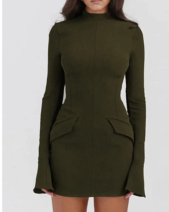 New autumn fashion sexy hot girl hip skirt temperament elegant slim long sleeve dress women's clothing - Image 15