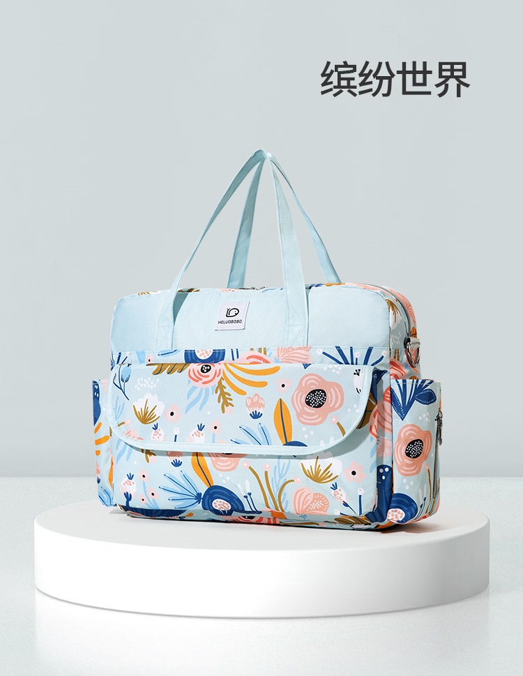 Mommy bag Oxford cloth new European and American style large capacity mother and baby bag for traveling hand-held crossbody fashionable mommy bag - Image 7