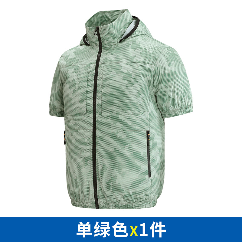 Fan suits for summer, multiple air conditioning suits, high-tech large fans for cooling, camouflage construction site fishing vests for men, cross-border supply - Image 13