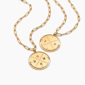 Engraved Pendant Necklace