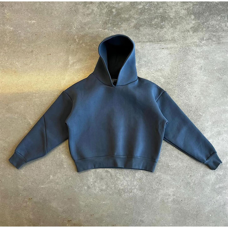 Autumn European and American cross-border casual simple couple fashion hoodie sweatshirt solid color loose sweatshirt sweatpants wholesale - Image 9
