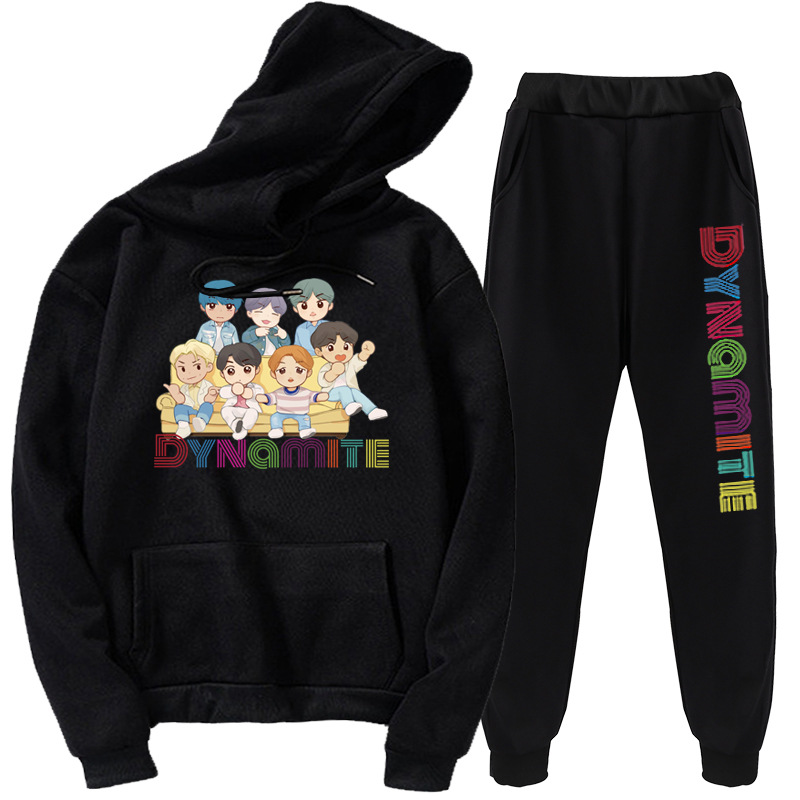 New kpop youth hoodie Korea Youth League new album Dynamite hoodie set - Image 4