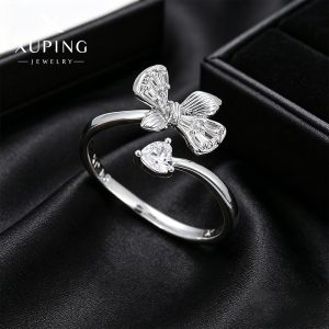 Xuping elegant and simple open butterfly ring, sweet and stylish Japanese and Korean style best friend ring, copper alloy jewelry wholesale.