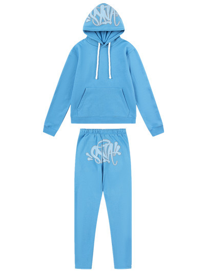 SYNAWORD Cross-border European and American Hip Hoodie Street Casual Loose Fleece Hoodie Set - New Trendy Product - Image 22