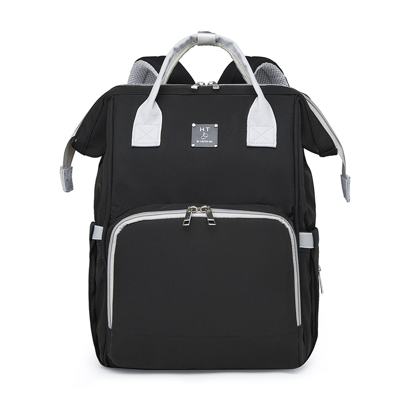 Mommy bag gift high quality multifunctional mother and baby bag 290 nylon solid color multifunctional mother bag for going out - Image 9