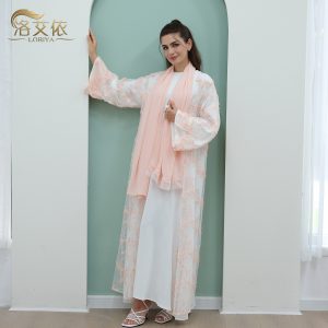 2025 Loriya AliExpress Amazon Dubai Middle East Europe and America 3D Floral Mesh Cardigan LR1074