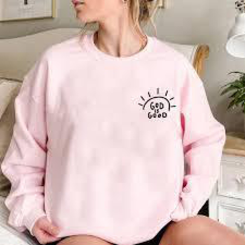 Foreign trade cross-border new style round neck printed sweatshirt European and American fashion popular women's casual sports loose round neck sweatshirt - Image 2