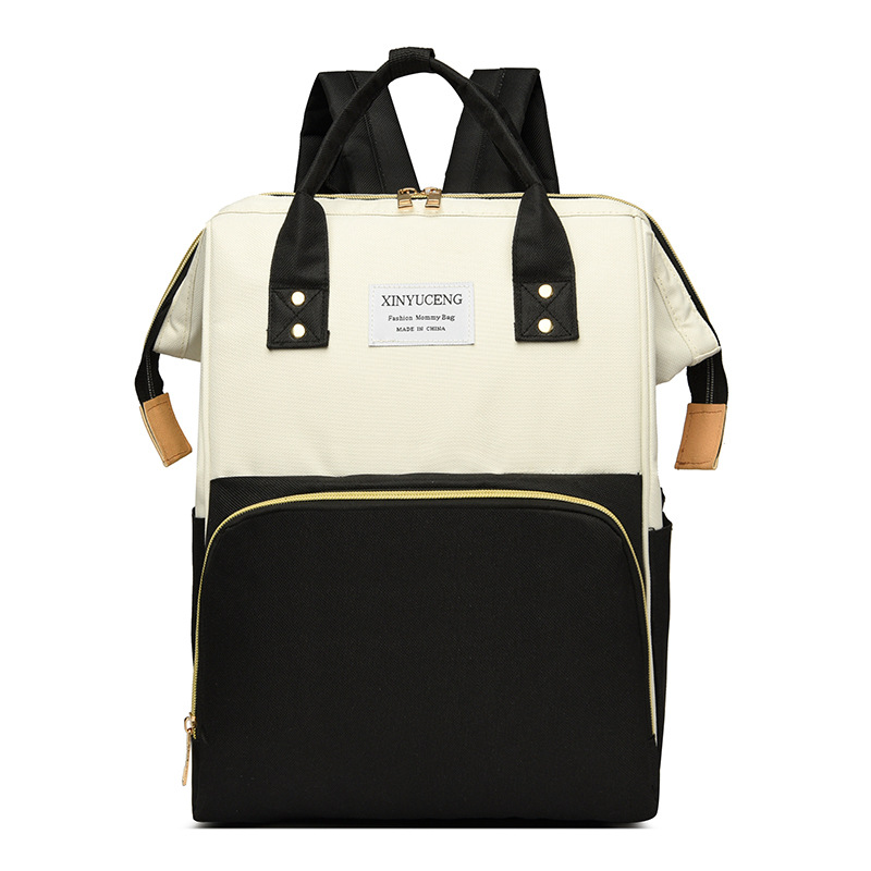 Mommy bag girl series color matching simple lightweight mother and baby bag outdoor travel large capacity multifunctional women's backpack - Image 7